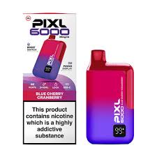 PIXL 8000 Vape Kit - BLUE RAZZ CHERRY - 20mg/L